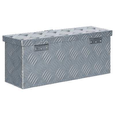 vidaXL alumiiniumist kast 48,5 x 14 x 20 cm, hõbedane
