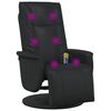 vidaXL P&ouml;&ouml;rlev massaažire Cliner Must 71 x 90 x 105 cm Kunstnahk