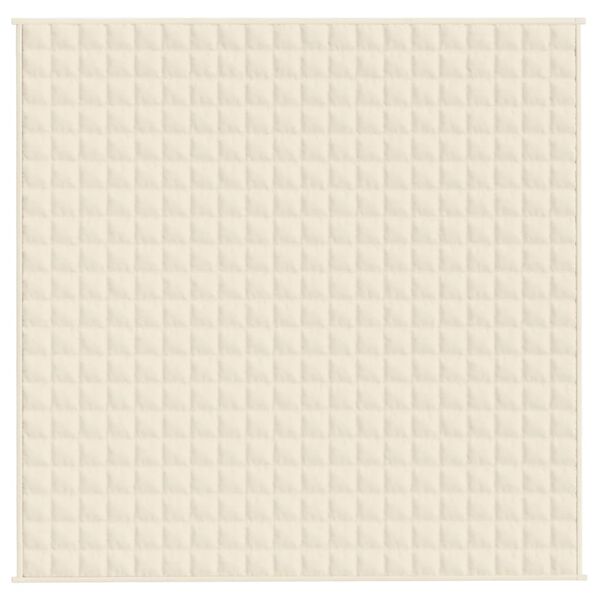 vidaXL raskustekk kreemjas 200x200 cm 13 kg kangas