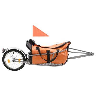 vidaXL jalgratta pakihaagis kotiga, oranž ja must
