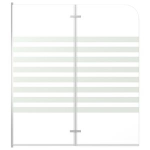 vidaXL vanniümbris, 120 x 140 cm karastatud klaasist, triibuline