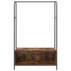 vidaXL Riidepuu ladustamisega Pruun tamme 100 x 44 x 160 cm Tehispuit