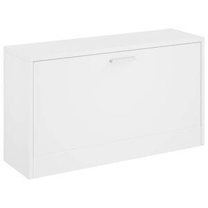 vidaXL jalatsipink valge 80 x 24 x 45 cm