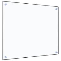 vidaXL köögi pritsmekaitse, läbipaistev, 70 x 60 cm, karastatud klaas