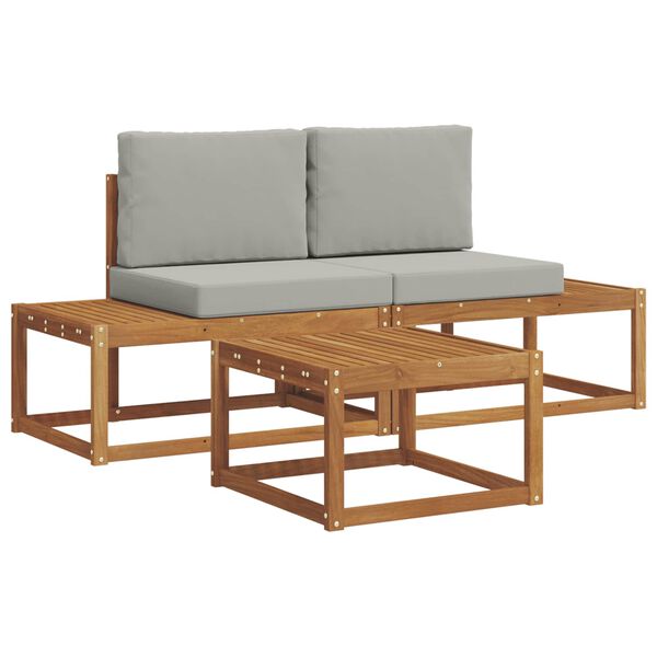 vidaXL V&auml;li diivanikomplekt padjaga 3 pcs Neutraalne