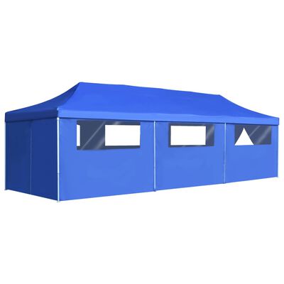 vidaXL kokkupandav pop-up peotelk 8 külgseinaga, 3 x 9 cm, sinine