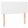 vidaXL voodipeats, valge, 90x5x78/88 cm kunstnahk