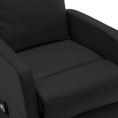 vidaXL püsti tõusmist toetav tool, must, kunstnahk