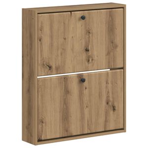 vidaXL Seinale kinnitatav jalan&otilde;ude kapp BREDA 71 x 17 x 86 cm