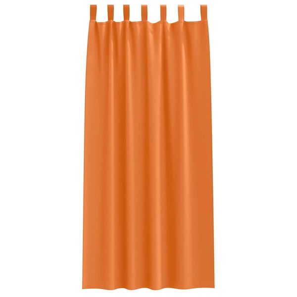 vidaXL Kardinad r&otilde;ngastega 2 pcs Erk Oranž 245 x 140 cm Pol&uuml;ester