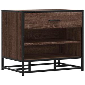 vidaXL kingapink pruun tamm 60x40x53,5cm projekteeritud puit ja metall