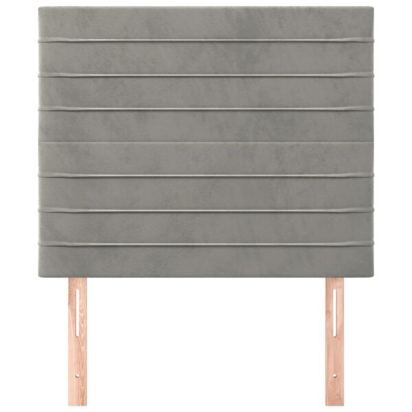 vidaXL peatsiplaat, helehall, 90 x 5 x 118/128 cm, samet