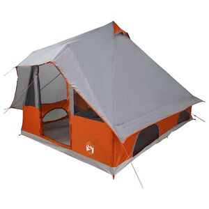 vidaXL Tipi telk katusega Hall ja oranž 358 x 296 x 258 cm taft
