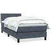 vidaXL Box Vedruvoodi madratsiga Tumehall 100x220 cm samet