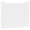 vidaXL K&auml;igut&uuml;&uuml;pi uksed 2 tk 80 x 50 cm Toekas m&auml;nnipuit Valge