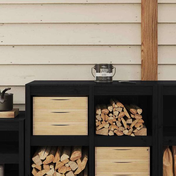 vidaXL Puiduvärv Must 16,5 x 16,5 x 15,9 cm Seinaprindid