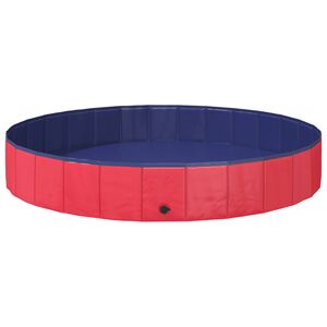 vidaXL Laste ujumisbassein Punane &Oslash;200 x 30 cm