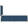 vidaXL LED Box Spring Voodi madratsiga peaga Sinine 80 x 200 cm kangas