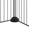 vidaXL 20-paneeliga lemmiklooma aedik uksega, must, 35 x 35 cm, teras
