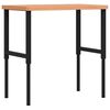 vidaXL t&ouml;&ouml;laud, 100 x 60 x (73-99,5) cm, p&ouml;&ouml;k, ristk&uuml;likukujuline