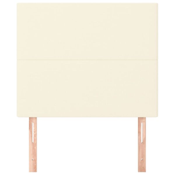 vidaXL peatsikate kreemjasvalge v&auml;rvi, 80 x 5 x 118/128 cm, kunstnahk