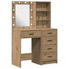 vidaXL Riietumislaud 2 pcs Pruun 50 x 41 x 135 cm Tehispuit
