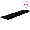 vidaXL trepiastmed 16 tk, pruunmust, 120x30x2 cm, tammepuit