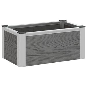 vidaXL K&otilde;rgendatud aia taimelava Hall 50 x 30 x 22 cm