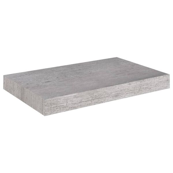 vidaXL seinariiulid, 4 tk, betoonhall, 40 x 23 x 3,8 cm MDF