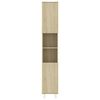 vidaXL vannitoakapp Sonoma tamm 30 x 30 x 179 cm tehispuit