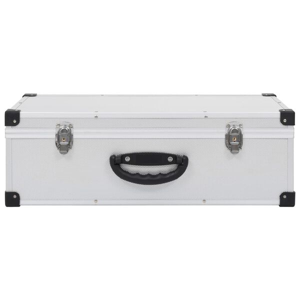 vidaXL CD-kohver 80 CD jaoks, alumiinium, ABS, h&otilde;bedane