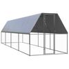 vidaXL &otilde;ue kanapuur, 2 x 8 x 2 m, tsingitud teras