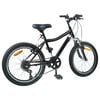 vidaXL Laste Bike 20 Tolli 6-Speed vanuses 6-11 aastat Must