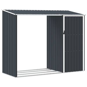 vidaXL aia puukuur, antratsiit, 245 x 98 x 159 cm, tsingitud teras