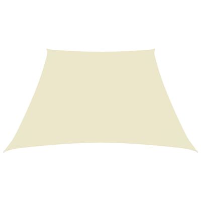 vidaXL oxford-kangast päikesepuri, trapets, 4/5 x 4 m, kreemjas