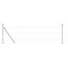 vidaXL Aed koos postiga H&otilde;bedane 0,4 x 25 m Teras