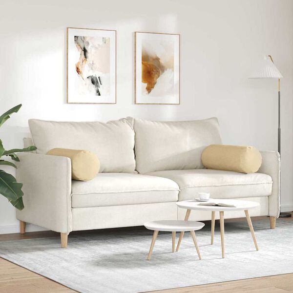 vidaXL Padjad 2 pcs Hall roheline &Oslash; 25 x 70 cm Korter kangas