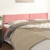 vidaXL voodipeatsid, roosa, 180x5x78/88 cm, samet