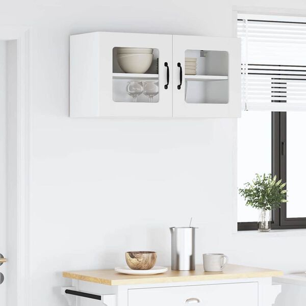 vidaXL K&ouml;&ouml;gikapp Valge 80 x 31 x 40 cm Tehispuit