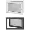 vidaXL Keldriakendus RISOR 90 x 70 cm PVC ja klaas Antratsiit