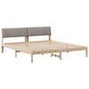 vidaXL Beti raam peaga Pruun ja taupe 200 x 200 cm M&auml;nnipuit