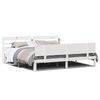 vidaXL voodiraam peatsiga ilma madratsita Valge 180x200 cm