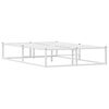 vidaXL Voodiraam ilma Madratsita Valge 120x200 cm Metallist
