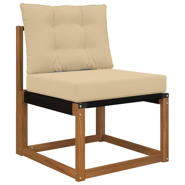 vidaXL V&auml;lim&ouml;&ouml;blitugi patja 2 pcs Beež Pol&uuml;ester