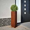 vidaXL aia taimekast, 30 x 26 x 75 cm Corten teras