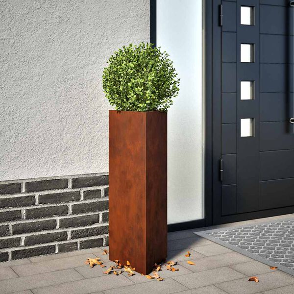 vidaXL aia taimekast, 30 x 26 x 75 cm Corten teras