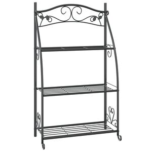 vidaXL lilleriiul, must, 56 x 30 x 96 cm, teras