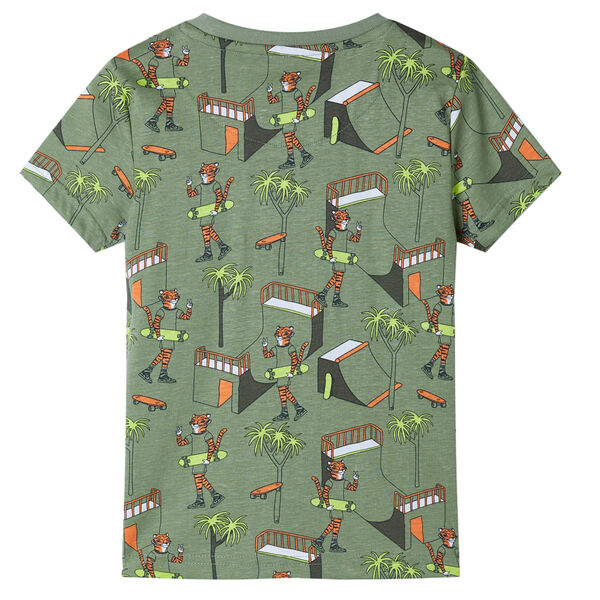 Laste pidžaama, lühikeste varrukatega, hele khaki, 104