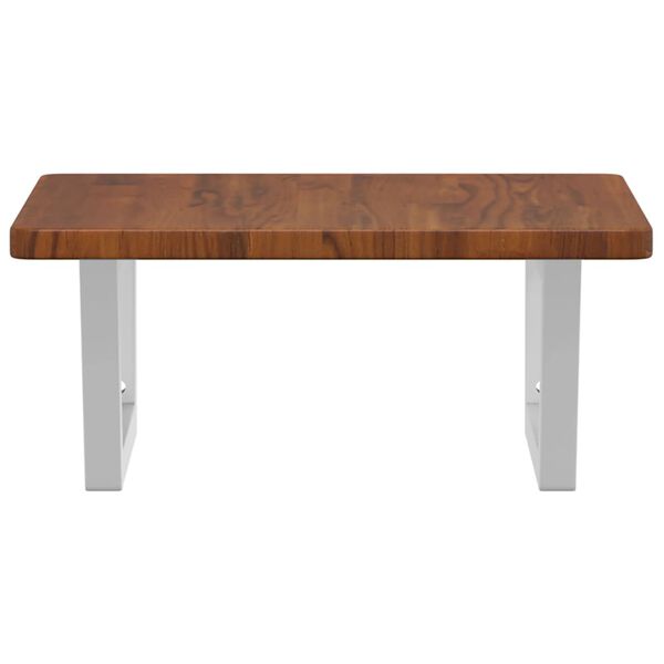 vidaXL seinale kinnitatav valamuriiul, teras ja tammepuit