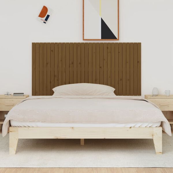 vidaXL seinale kinnitatav voodipeats, meepruun, 185x3x90 cm, m&auml;nnipuit
